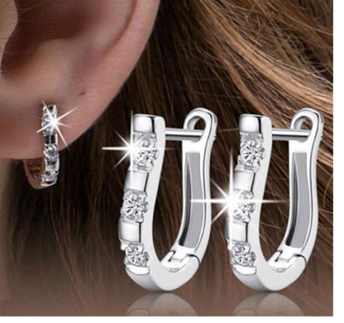 Crystal Horse Shoe Earrings
