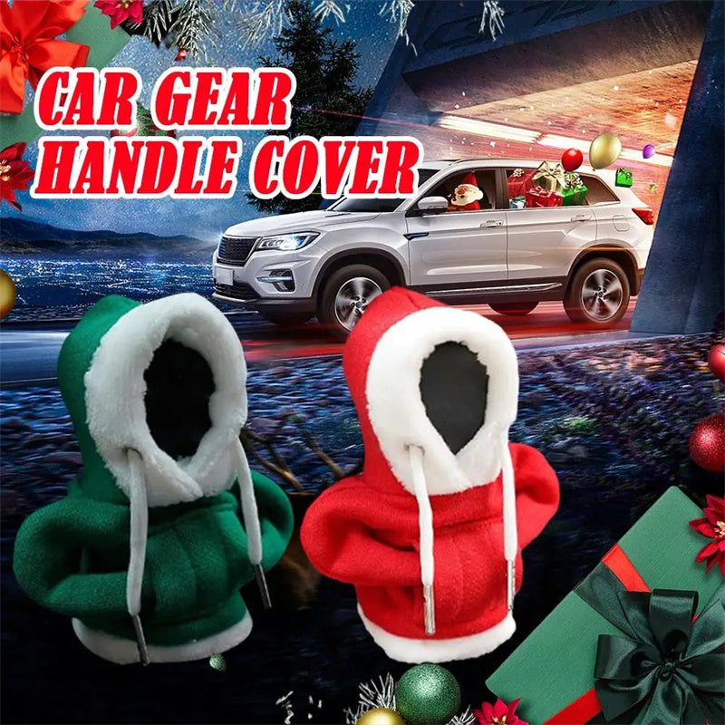 Christmas Hoodie Car Gearshift Cover Christmas Decor Gearshift Hoodie Car Gearshift Knob Cover Manual Handle Gear Change Lever Cover