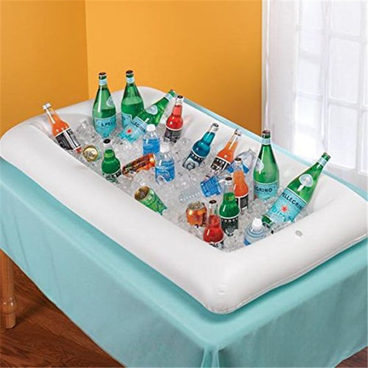 Summer Inflatable Water Bar Floating Table Tray Air Cushion Food And Drink Holder